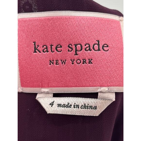 B55 Kate Spade Sequin Mini Dress Women 4 Shift Ombre Sparkly Mardi Gras Y2K Glam - Picture 9 of 10